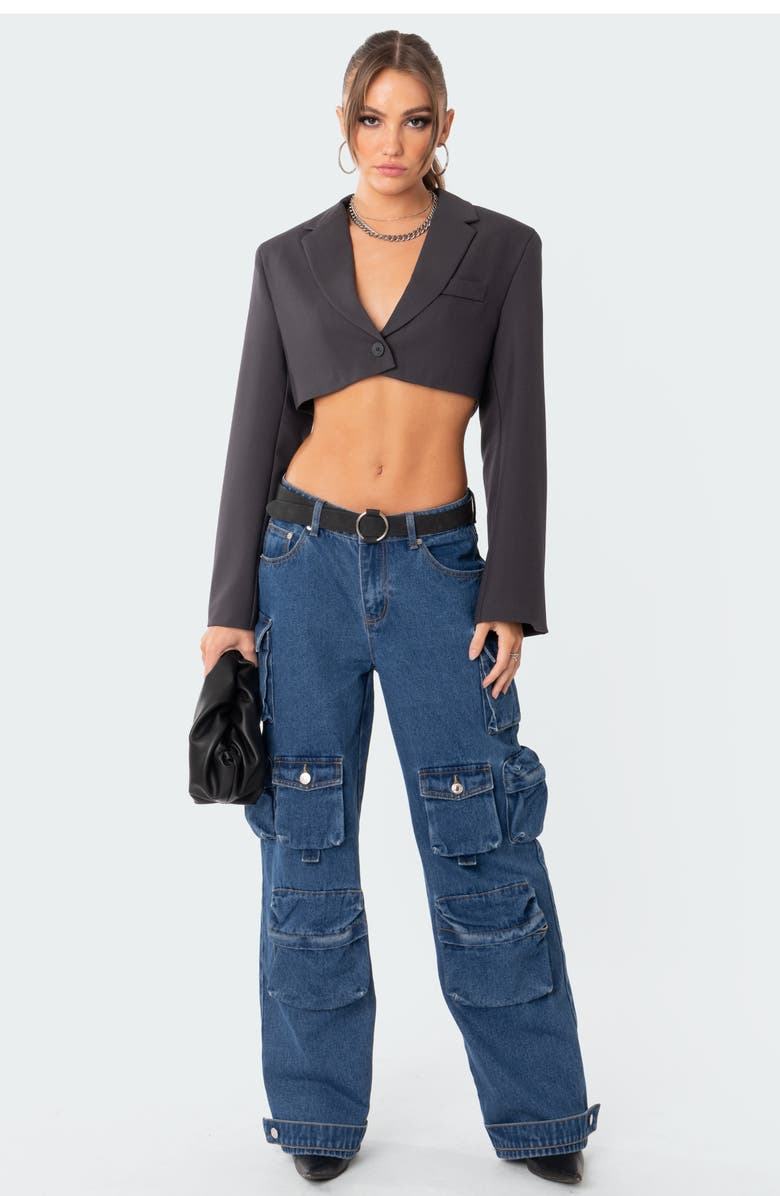 EDIKTED Amira Crop Blazer, Alternate, color, 