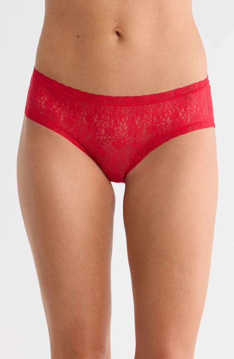 NORDSTROM RACK 7-Pack Days of the Week Lace Hipster Briefs, Alternate, color, Red Purple Blue Multi
