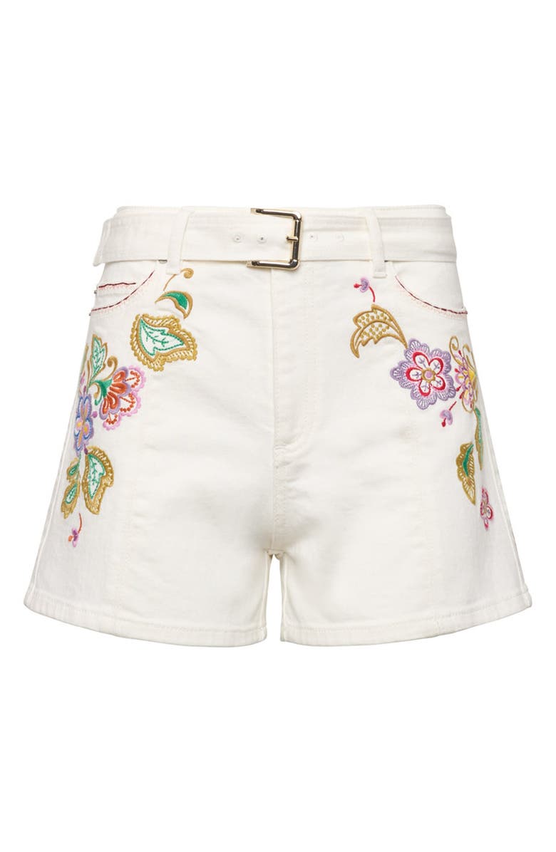 Cinq à Sept Jardin Boheme Ceil Denim Shorts, Alternate, color, Scour Multi
