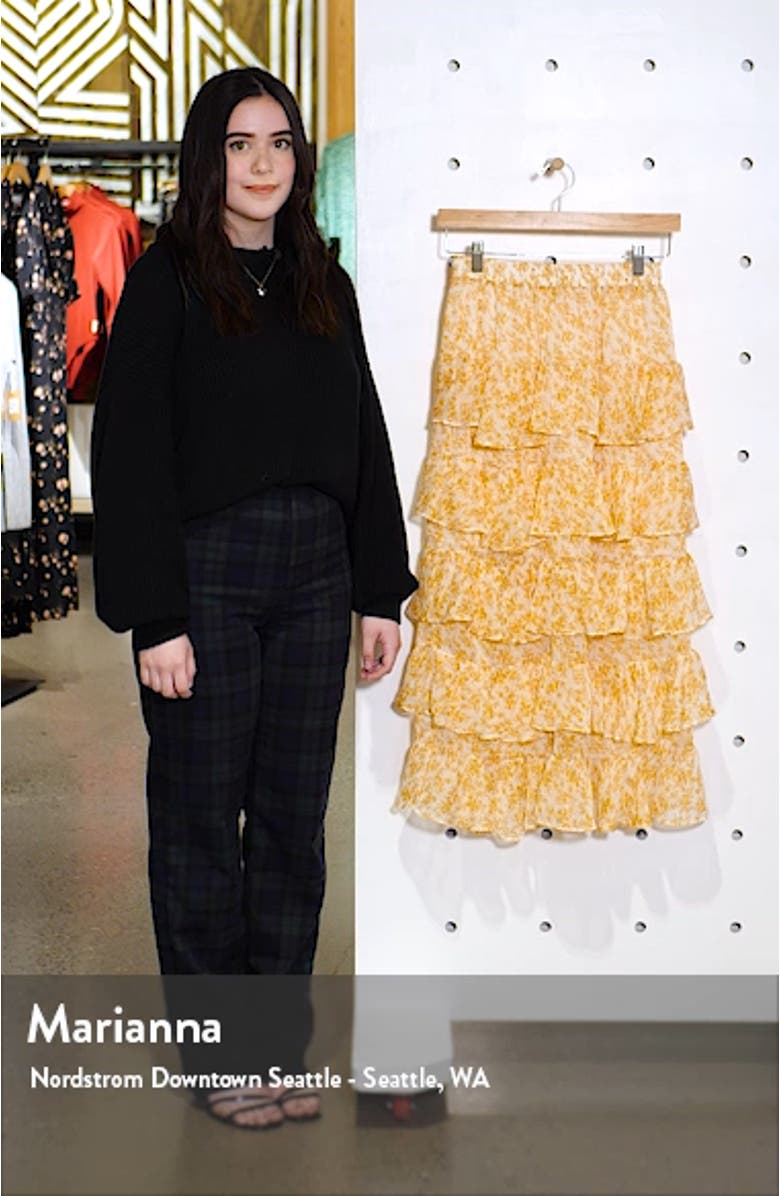 Lana Tiered Midi Skirt, sales video thumbnail