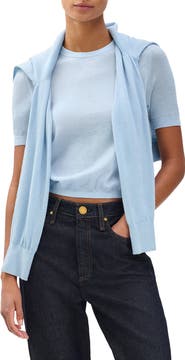 rag & bone Adeline Short Sleeve Cashmere Sweater