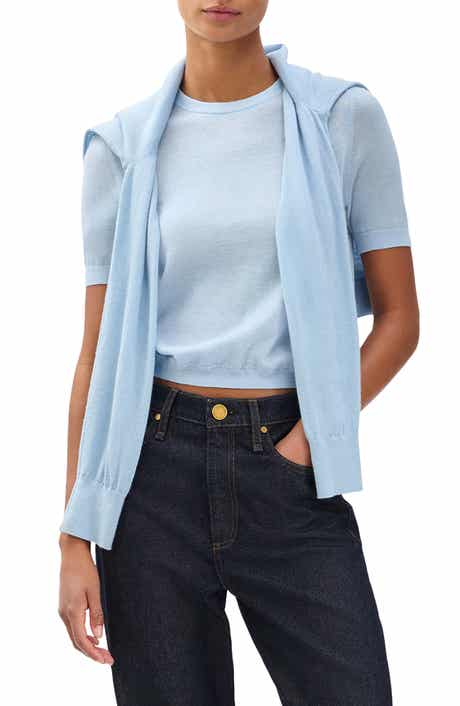 Adeline Short Sleeve Cashmere Sweater