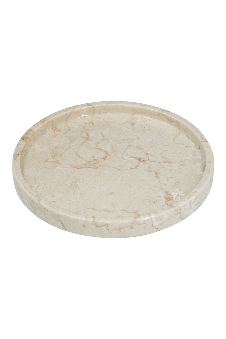 Decorative Marble Plate, Main, color, CREAM
