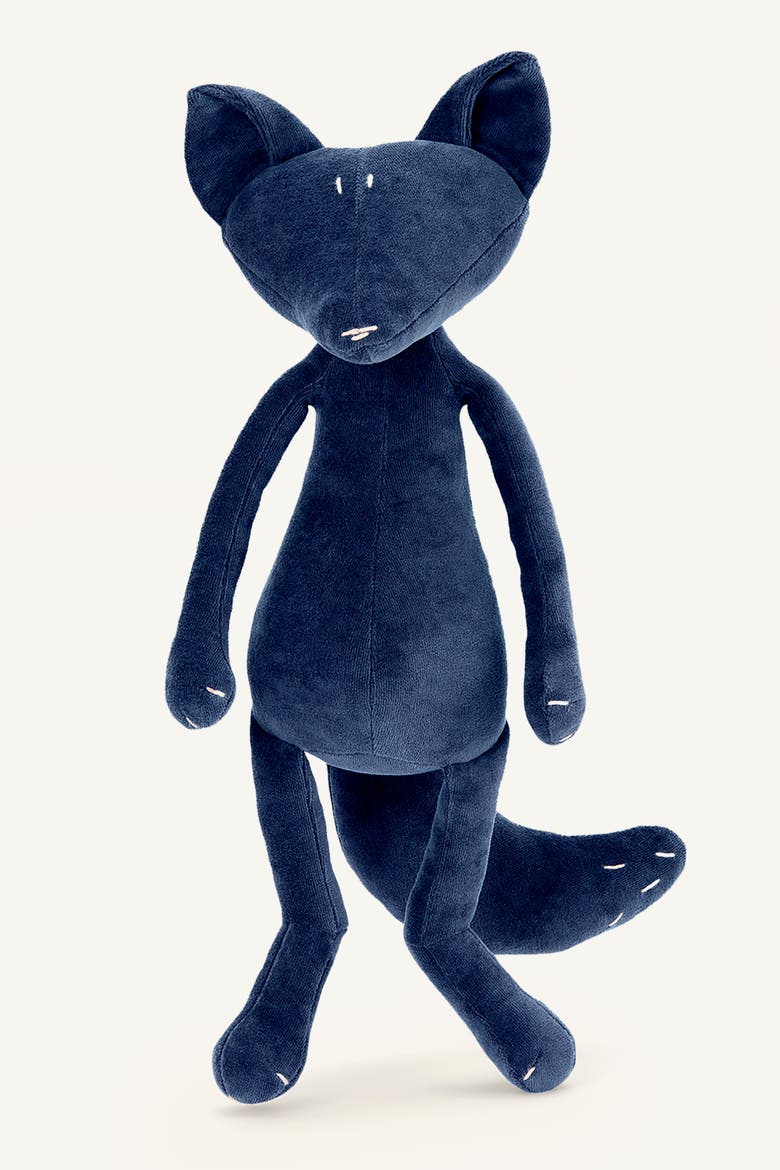 Arthus, the fox stuffed animal with sailor shirt, Main, color, Open Blue