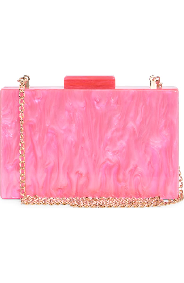 Jessica McClintock Arden Rainbow Clutch, Alternate, color, Rainbow Stripe