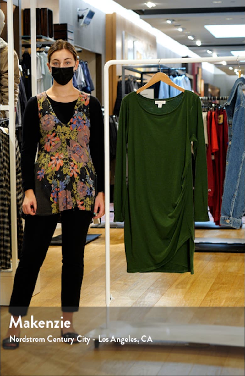 Ruched Side Long Sleeve Dress, sales video thumbnail