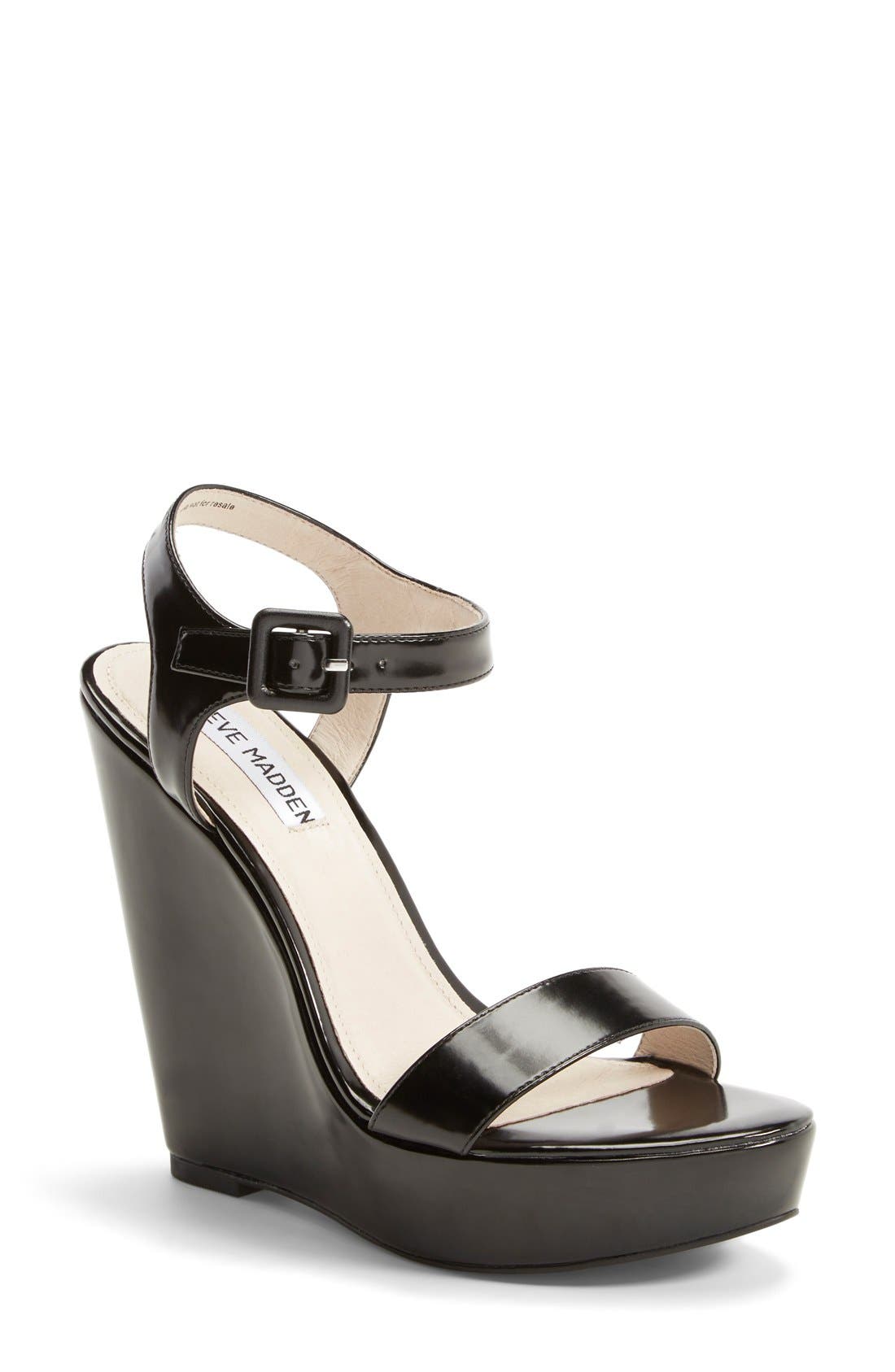 Steve Madden 'Prestine' Wedge Sandal, Main, color, 