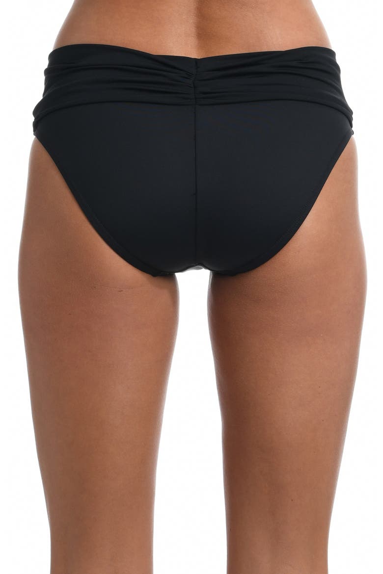 Island Goddess Hipster Bikini Bottoms, Alternate, color, BLACK