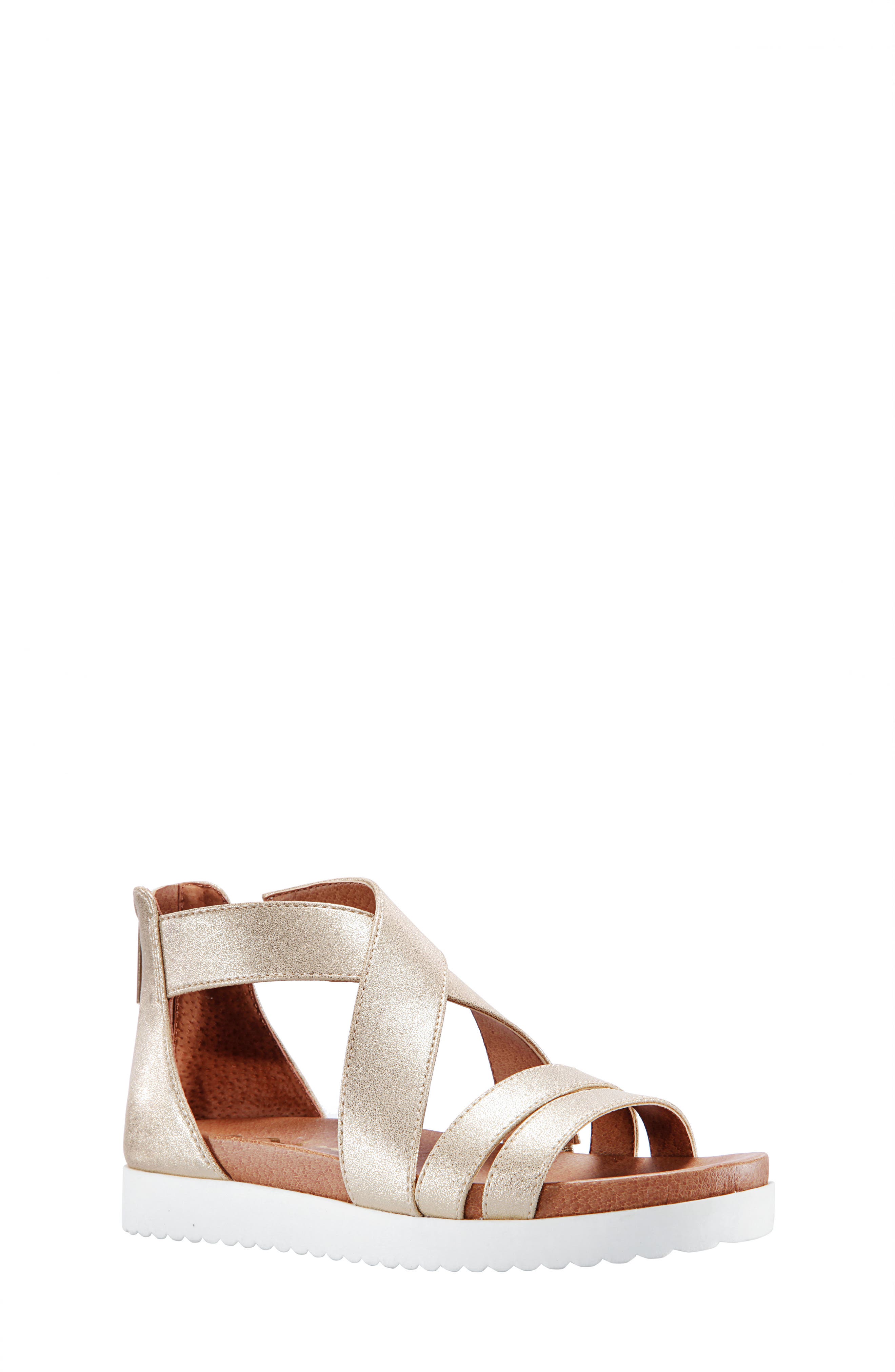 Caldonia Glitter Sandal, Main, color, PLATINO METALLIC