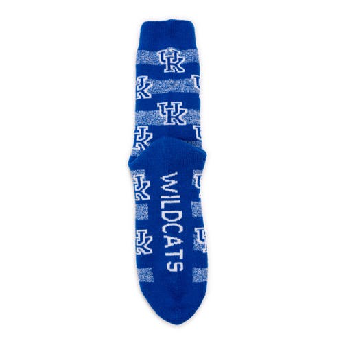 Muk Luks Gameday Terry Loop Socks In Blue