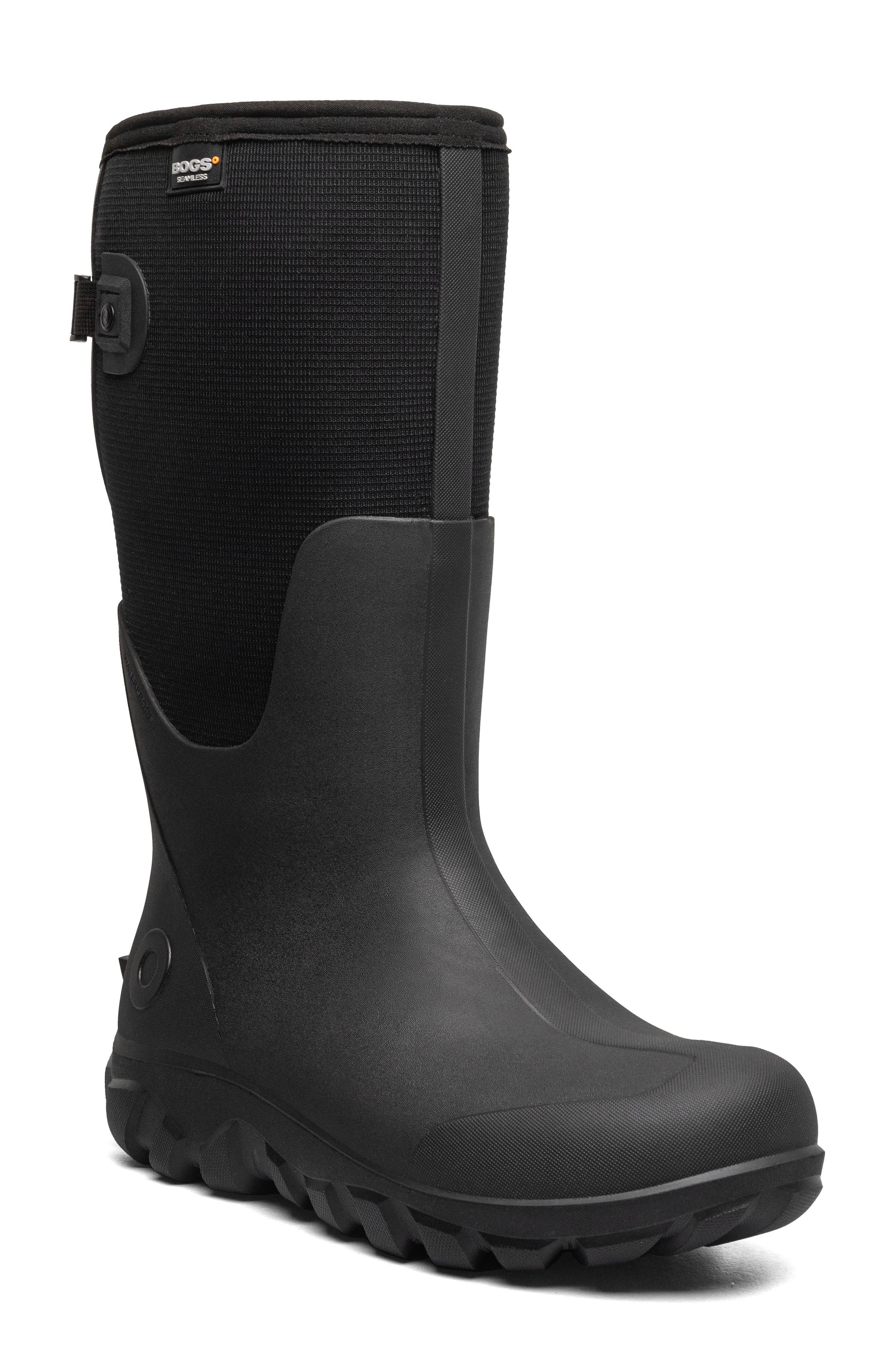 Bogs Classic Seamless Tall Waterproof Boot, Main, color, Black