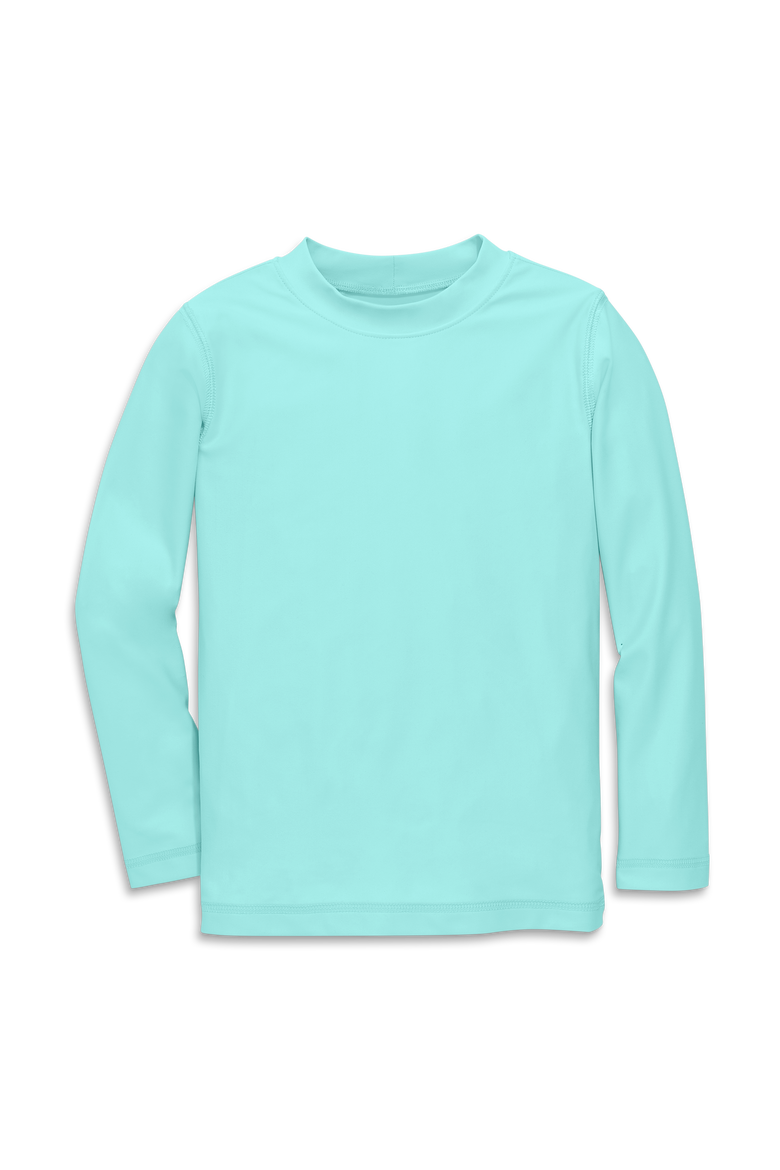 Kids Long Sleeve Rash Guard, Main, color, Mist