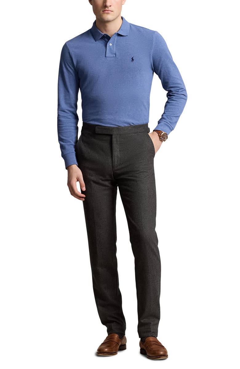 Polo Ralph Lauren Cotton Piqué Long Sleeve Polo, Alternate, color, 