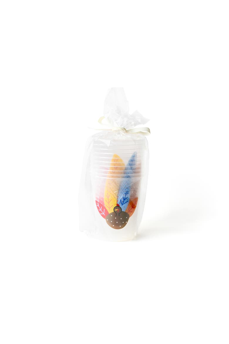 Turkey Frosted Cups Set of 10, Alternate, color, Brown