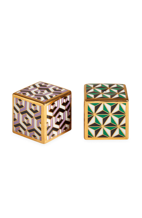 Jonathan Adler Versailles Porcelain Salt And Pepper Shakers In Multi
