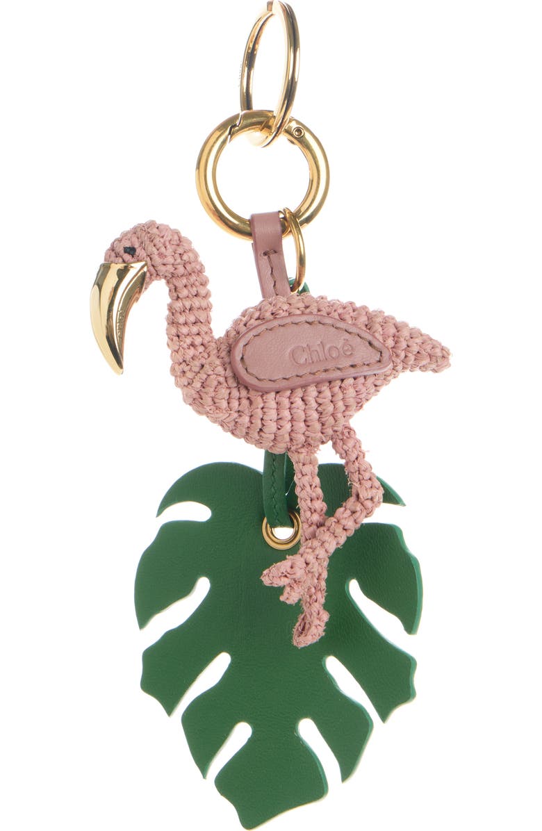Chloé Symbols Bag Charm, Main, color, Ballet Pink