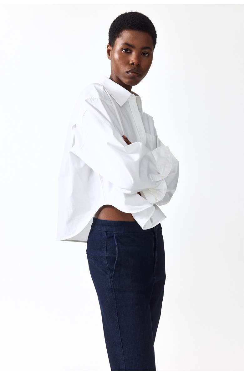 H&M Flared High Waist Ankle Jeans, Alternate, color, 