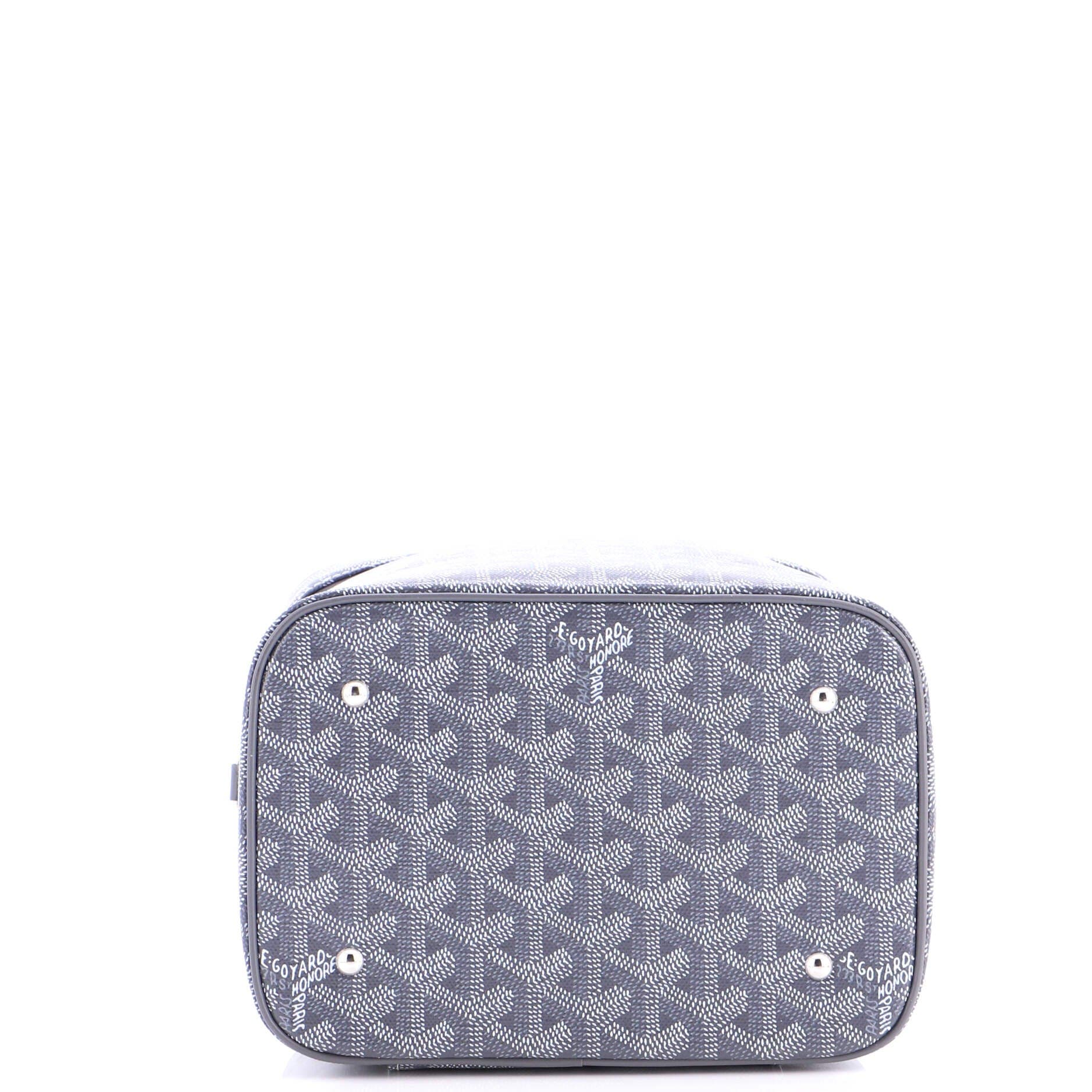 Pre-Owned Goyard Muse Vanity Case Coated Canvas, Alternate, color, Gray