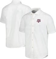 Tommy Bahama Men's Tommy Bahama White Texas A&M Aggies Coconut Point Palm Vista IslandZone Camp Button-Up Shirt