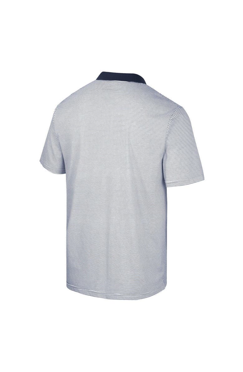 COLOSSEUM Men's Colosseum White/Navy Virginia Cavaliers Print Stripe Polo, Alternate, color, White