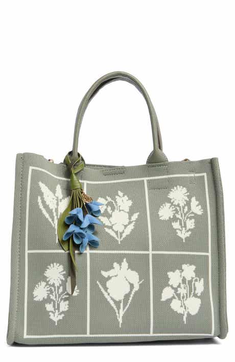 Nanette Lepore Floral Knit Square Satchel