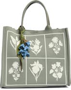 Nanette Lepore Floral Knit Square Satchel