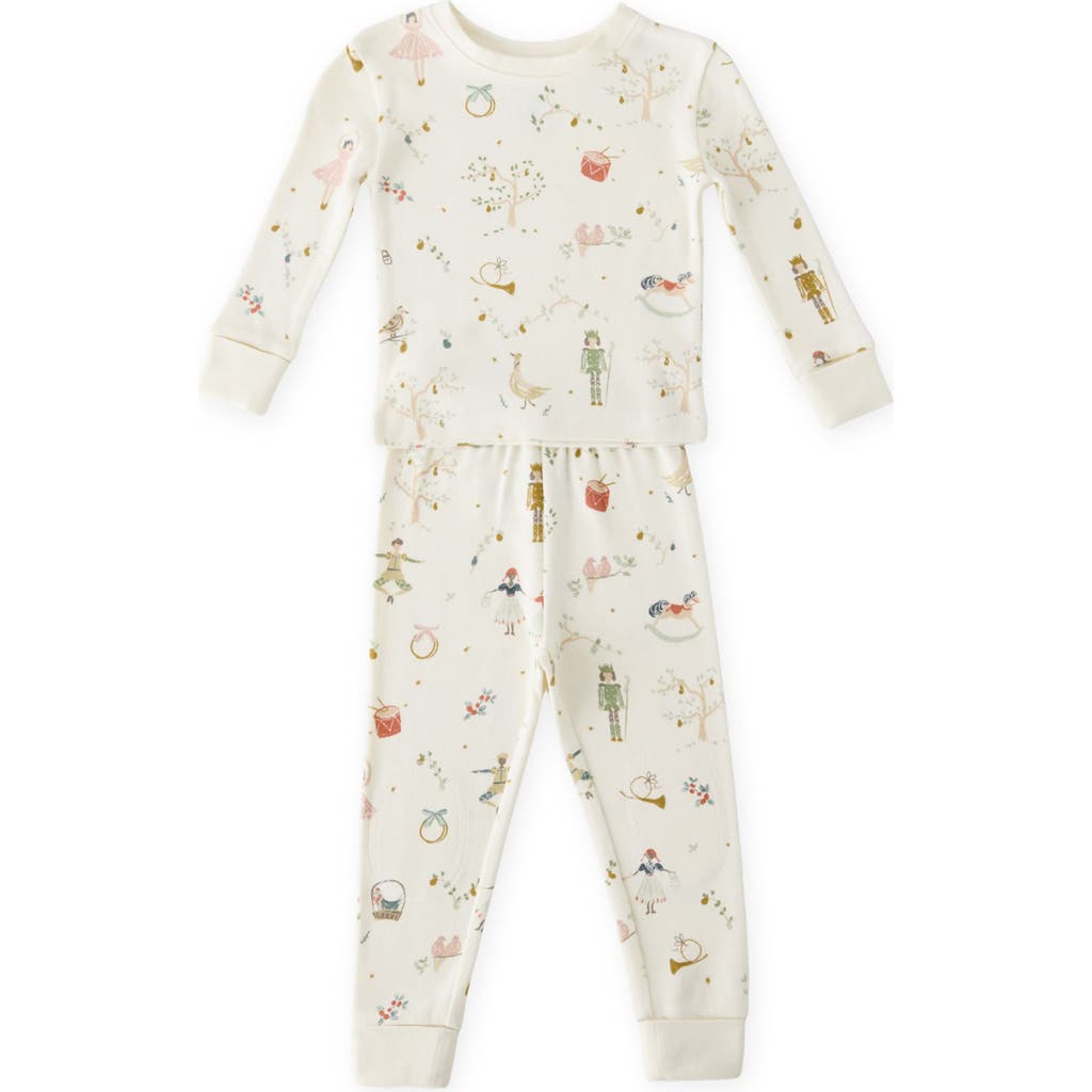 Pehr Kids' Organic Cotton Rib Fitted Pajamas In Multi