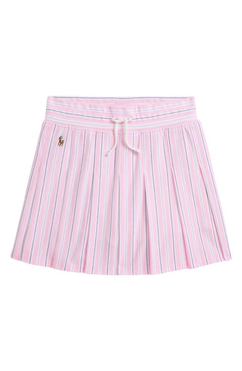Kids' Oxford Pleated Mesh Skort (Big Kid)
