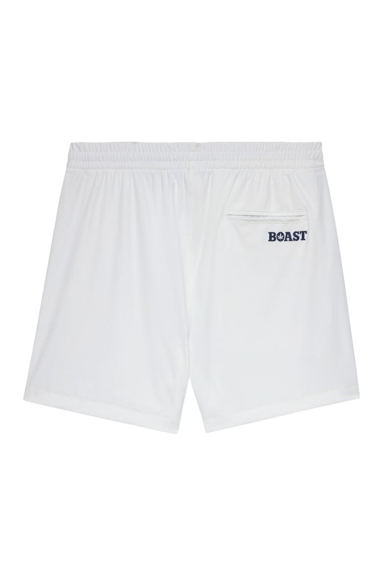 5" Tipped Peak Performance Short, Alternate, color, White Green Navy