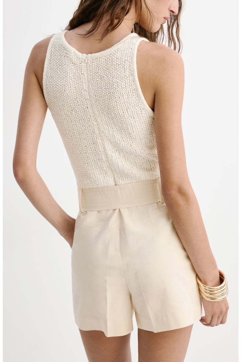 Cotton Short Jumpsuit, Alternate, color, ECRU