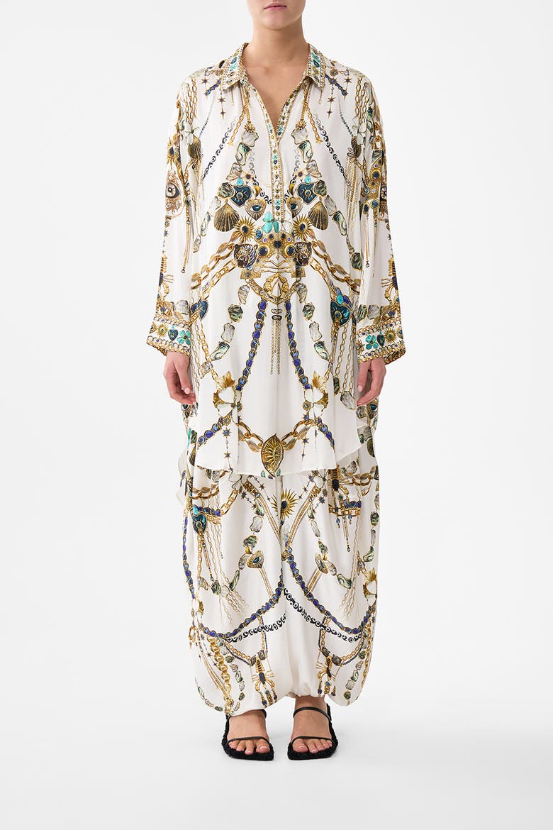 Relaxed High Low Shirt Dress, Main, color, Chain Gang