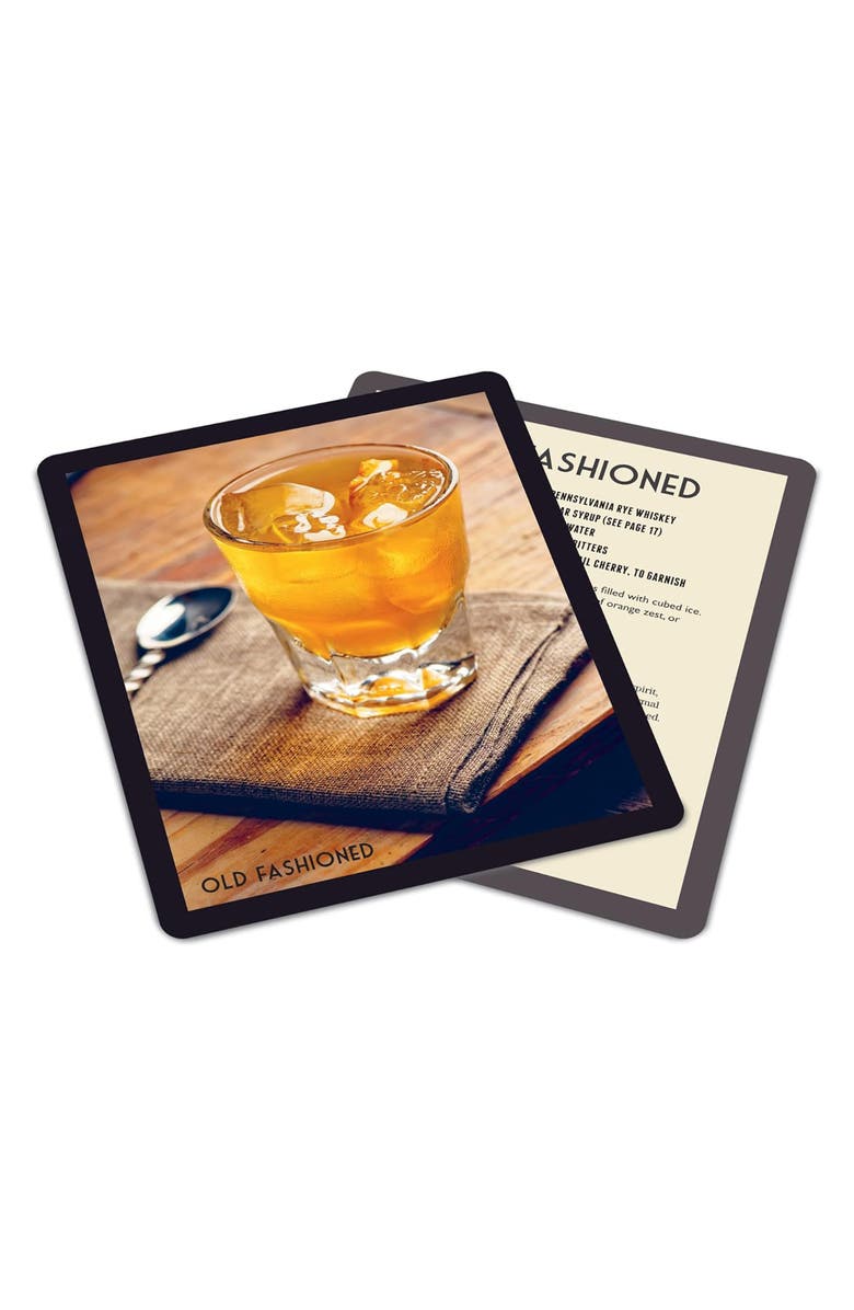 Ryland Peters & Small Cocktails At Home Set of 50 Cards & Coffee Table Book, Alternate, color, Multi