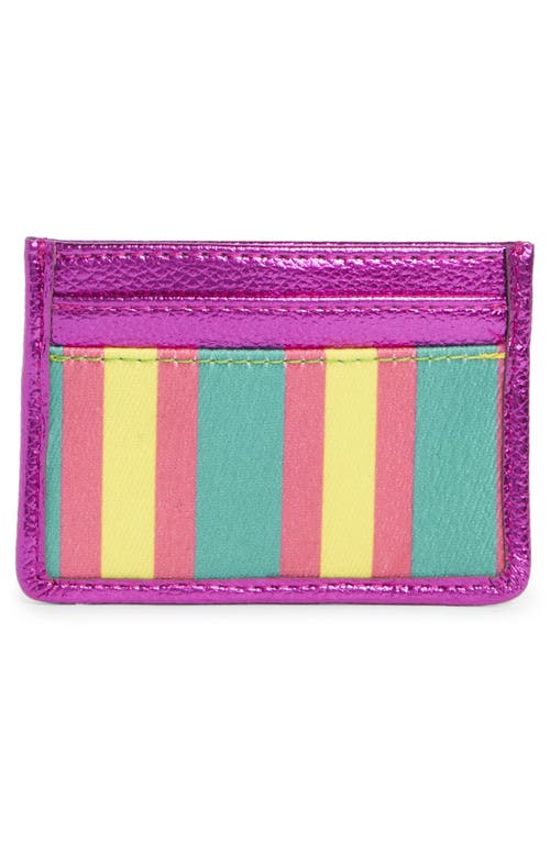 Kurt Geiger London Southbank Leather Cardholder In Purple