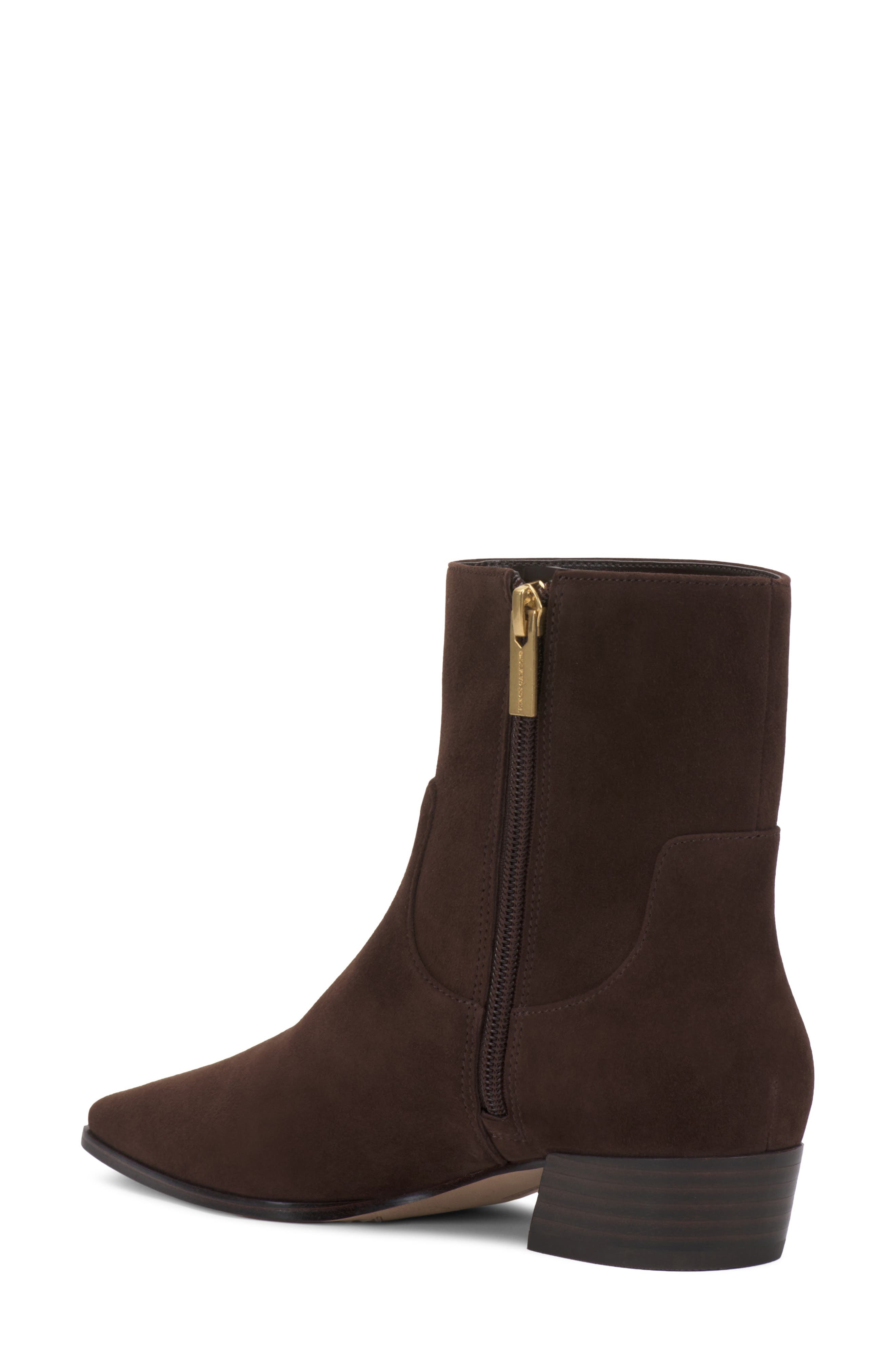 Pertula Leather Bootie, Alternate, color, BROWNIE