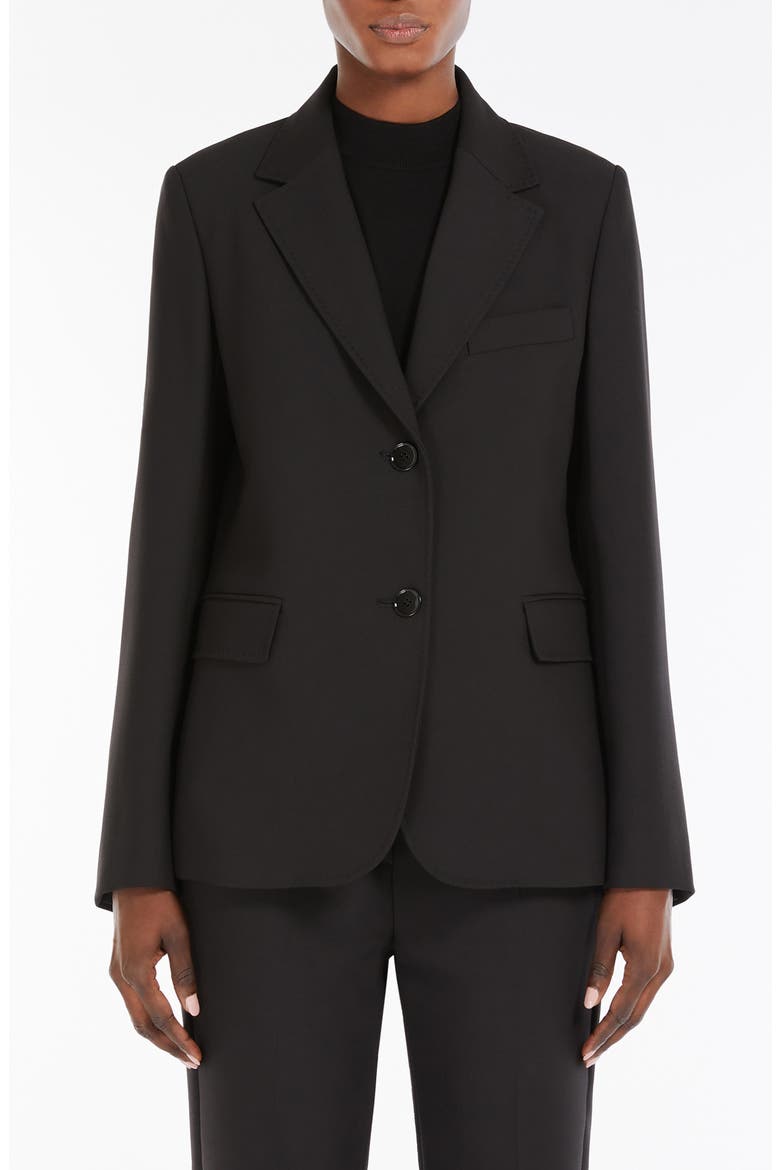 Uva One-Button Jacket, Main, color, BLACK