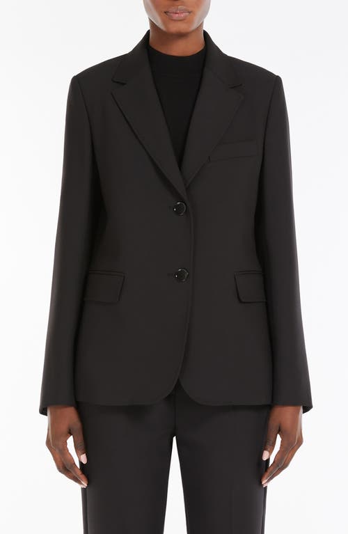 Weekend Max Mara Uva One-button Jacket In Black