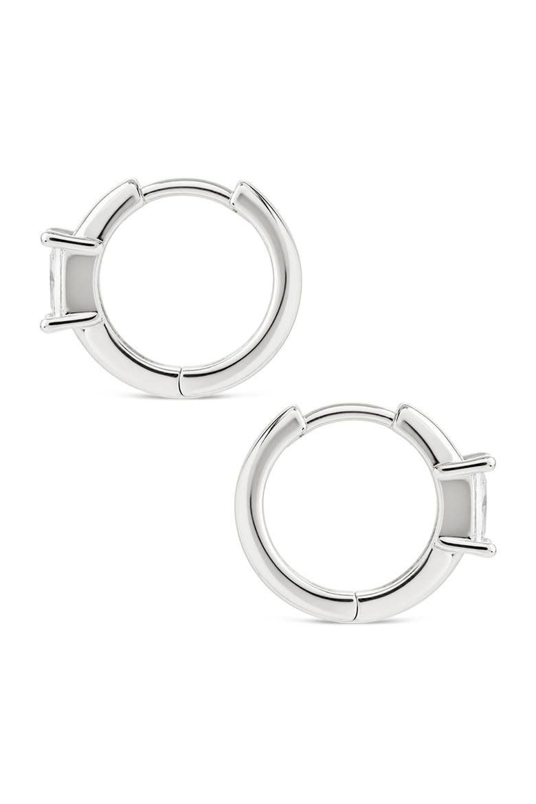Nova Huggie Hoop Earrings, Alternate, color, SILVER
