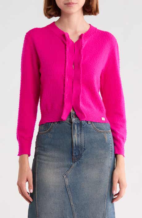 Pilled Hook and Eye Wool Cardigan