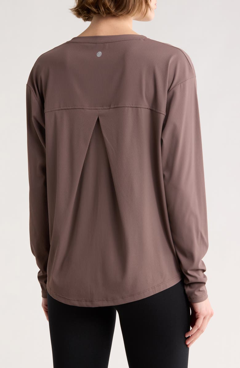 Z by Zella Open Match Long Sleeve T-Shirt, Alternate, color, Grey Plum