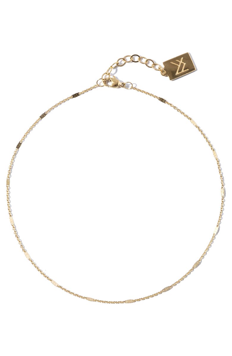 MIRANDA FRYE Windsor Chain Anklet, Main, color, Gold