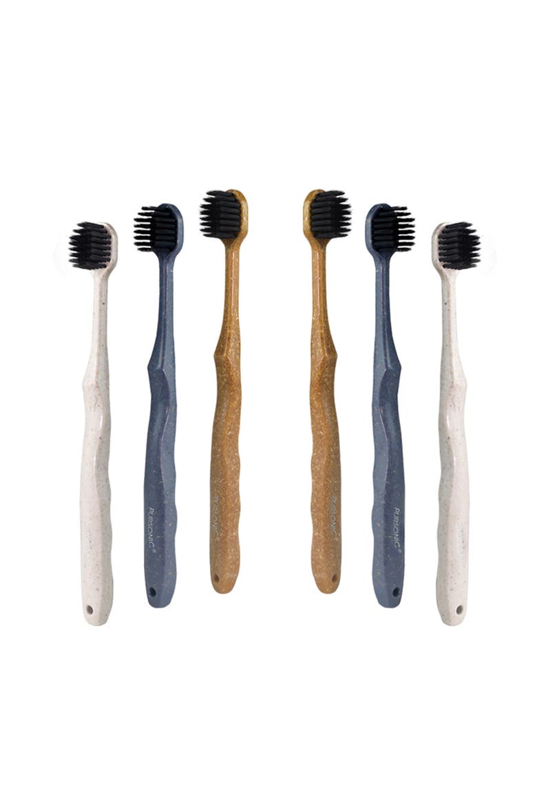 Wide Brush Head Charcoal Toothbrush, Main, color, Multicolor
