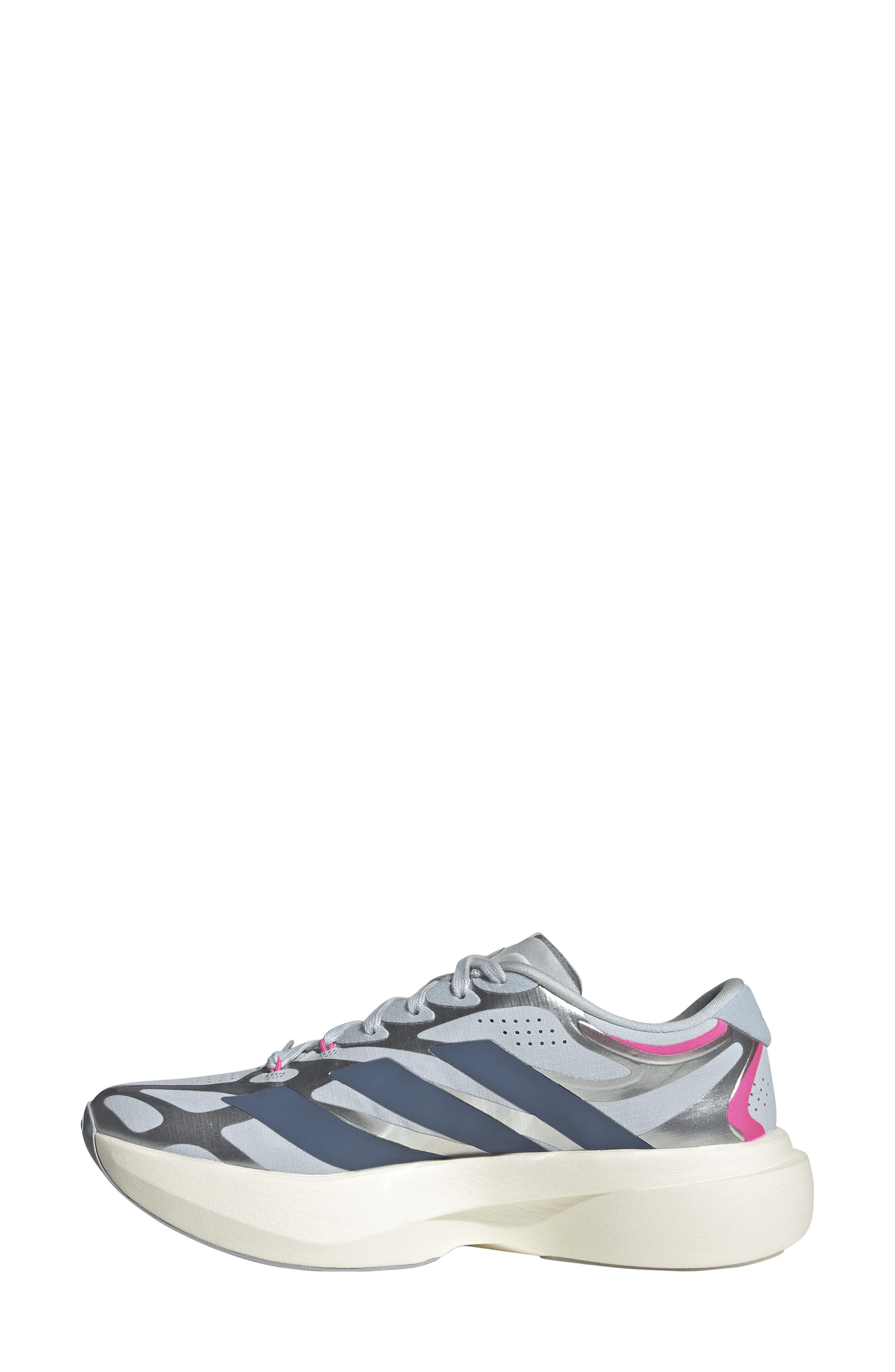 Adizero Evo SL Running Shoe, Alternate, color, HALO BLUE/INK/SILVER
