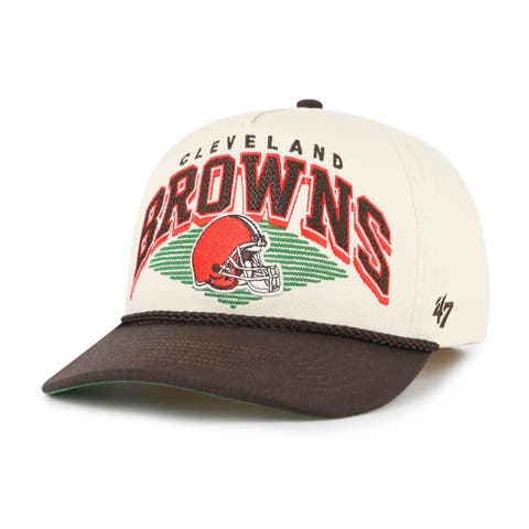 Men's '47 Cream Cleveland Browns Pomona Rope Hitch Adjustable Hat