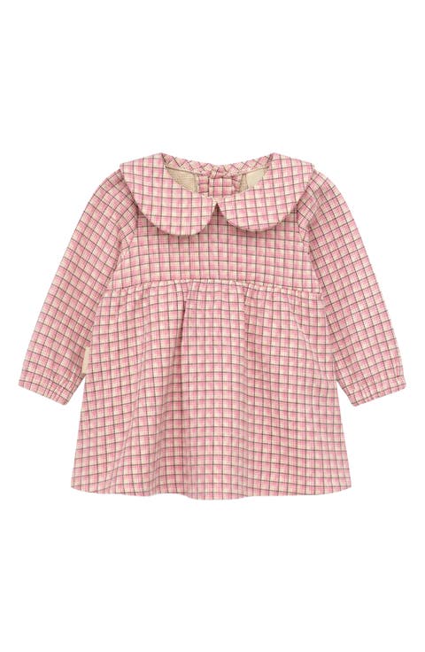 Check Peter Pan Collar Dress
