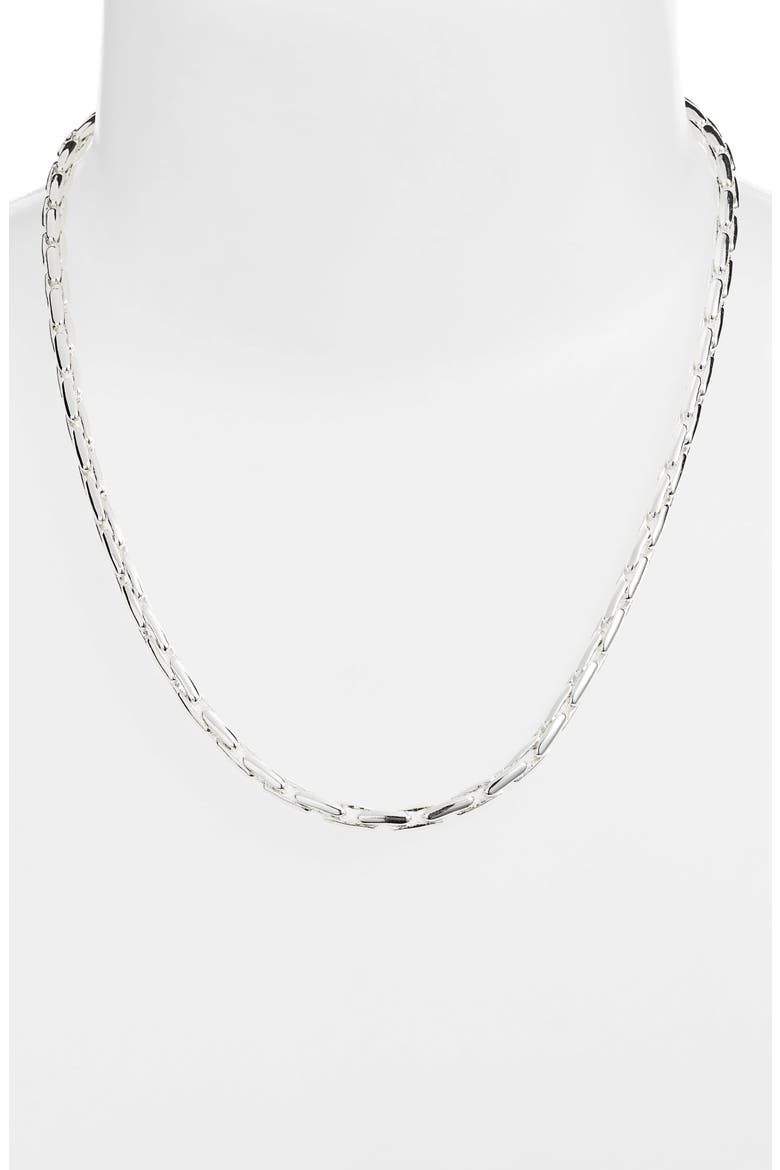 Constance Chain Necklace, Alternate, color, HIGH POLISH SILVER