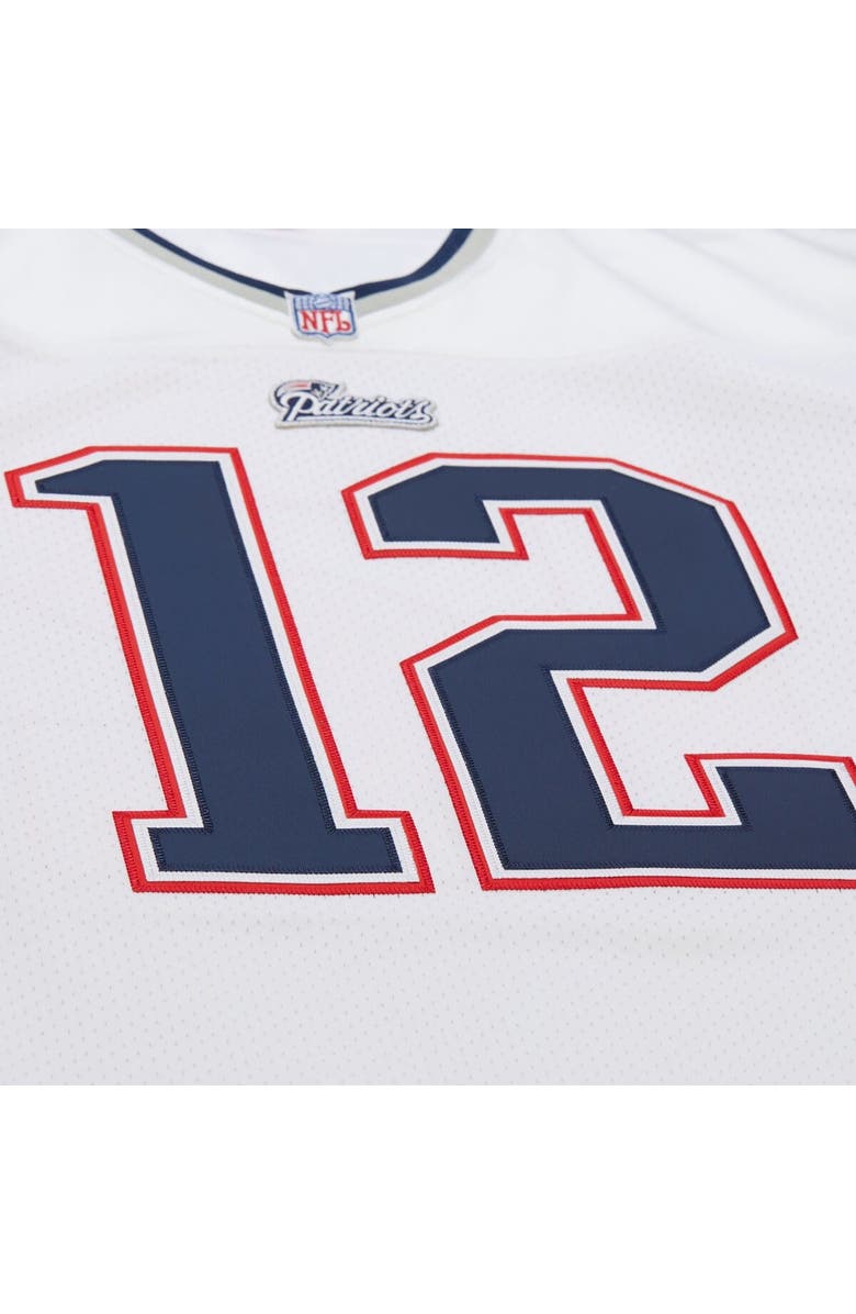 Mitchell & Ness Men's Mitchell & Ness Tom Brady White New England Patriots 2000 Authentic Jersey, Alternate, color, White