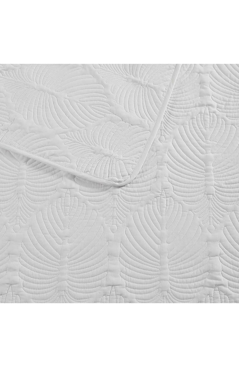 Tommy Bahama Line Palm Reversible Cotton Quilt Set, Alternate, color, White