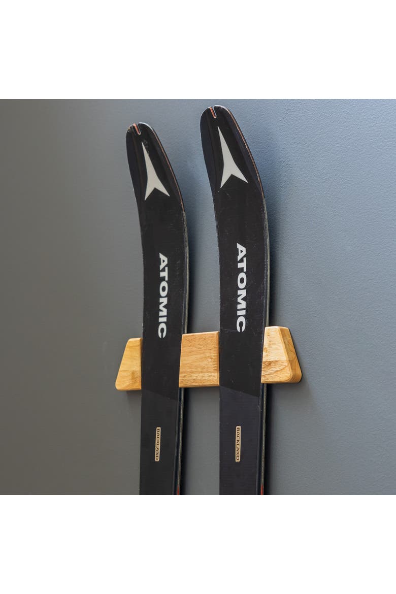 Vail Ski Display - Minimalist Wood Rack - Large, Main, color, Light Wood