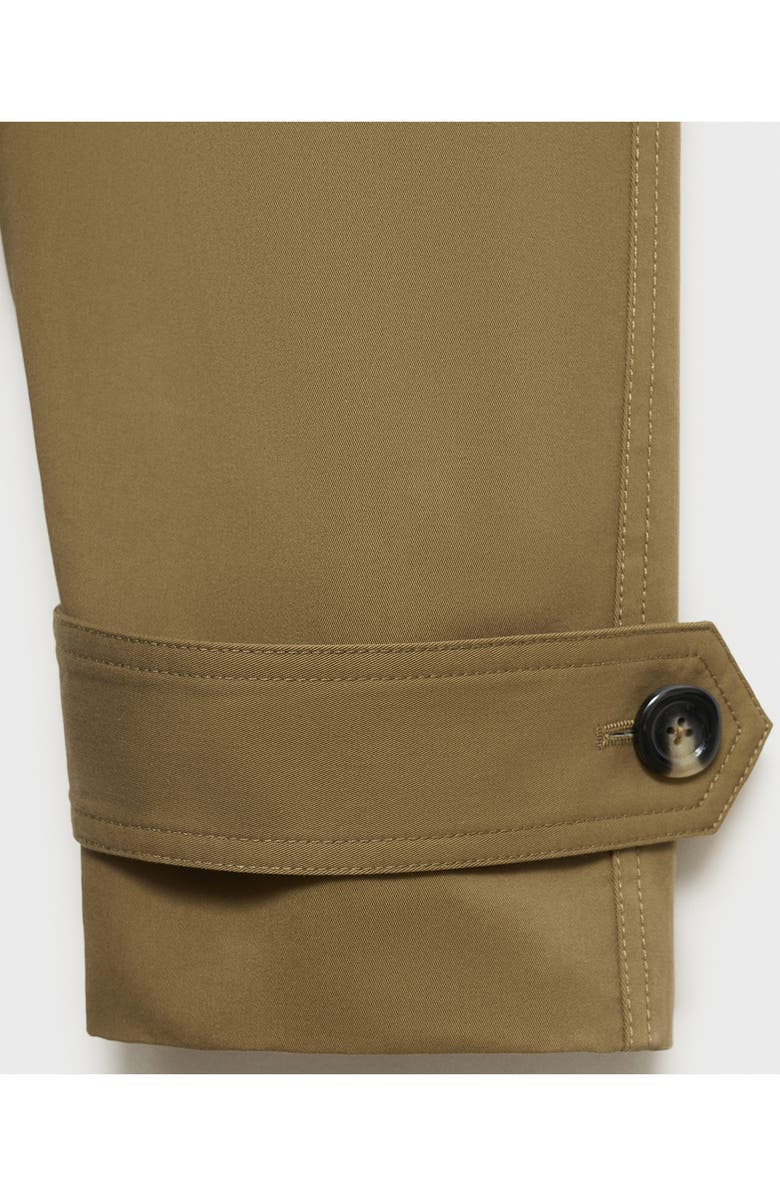 MANGO Angela Trench Coat, Alternate, color, Khaki Green