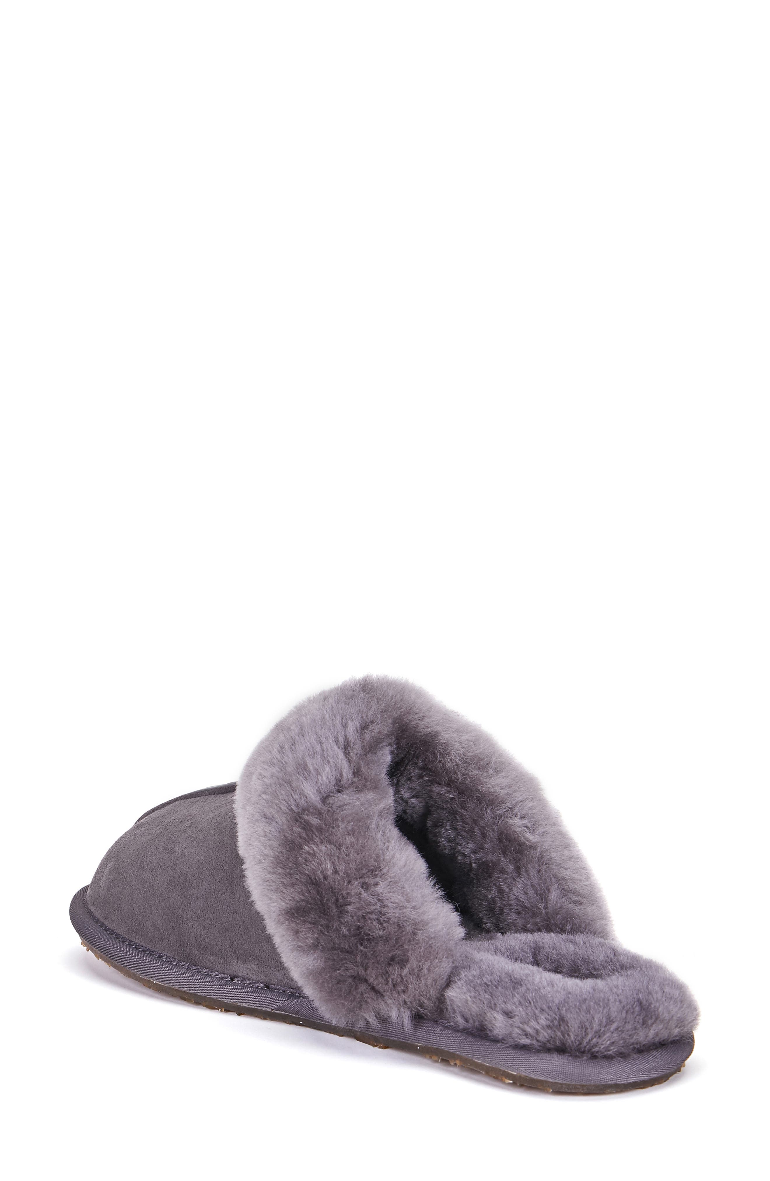 Australia Luxe Collective Genuine Shearling Mule Slipper, Alternate, color, Gray